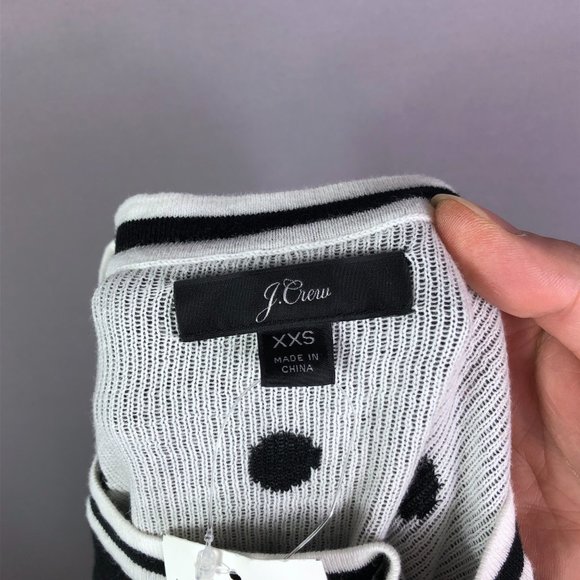 J. Crew Polka Dot Crew Neck Pullover Sweater Size XXS - Picture 7 of 7